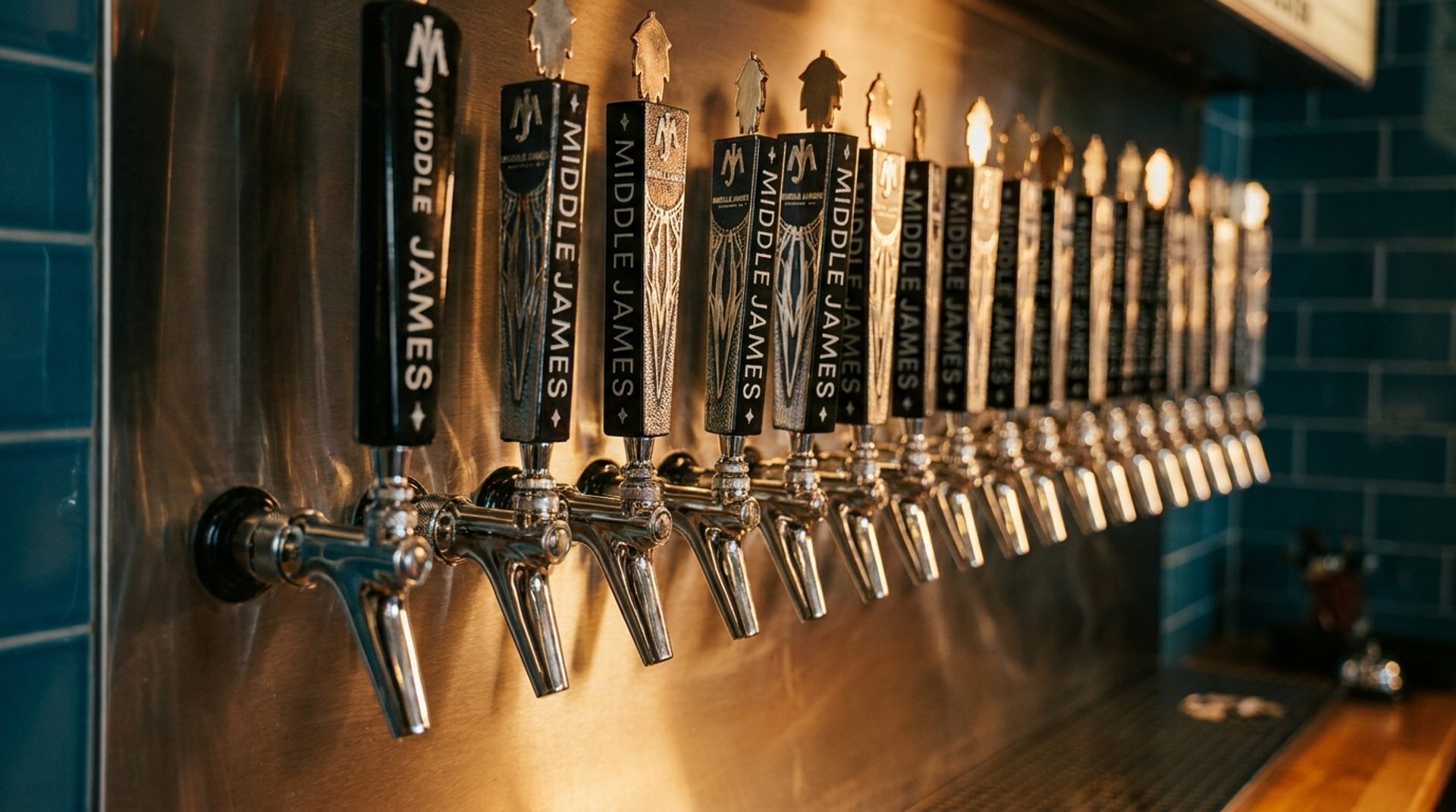 A dozen beers on tap — always rotating