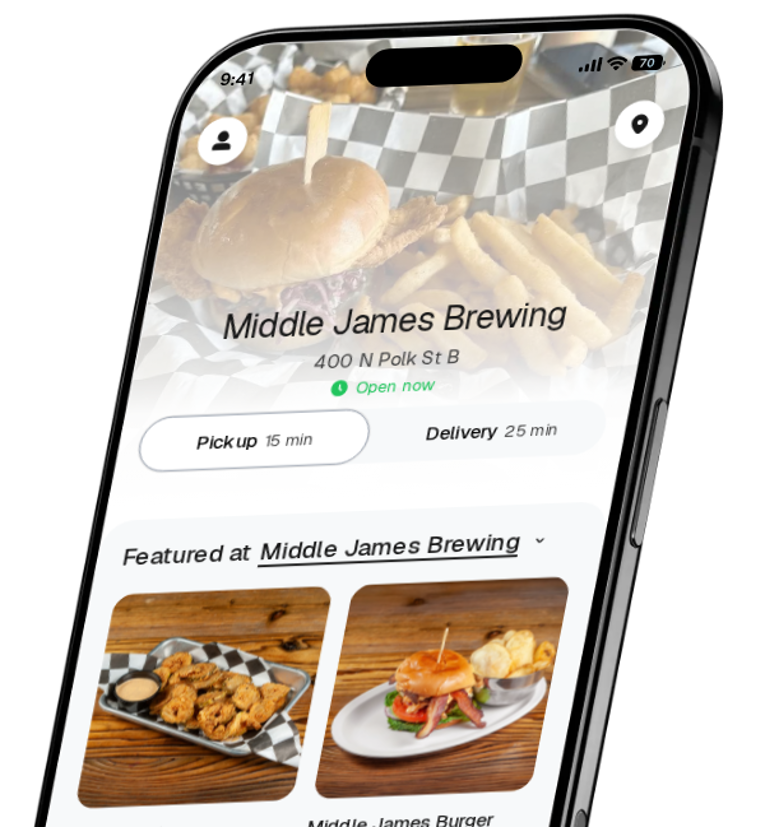 Middle James Brewing app preview