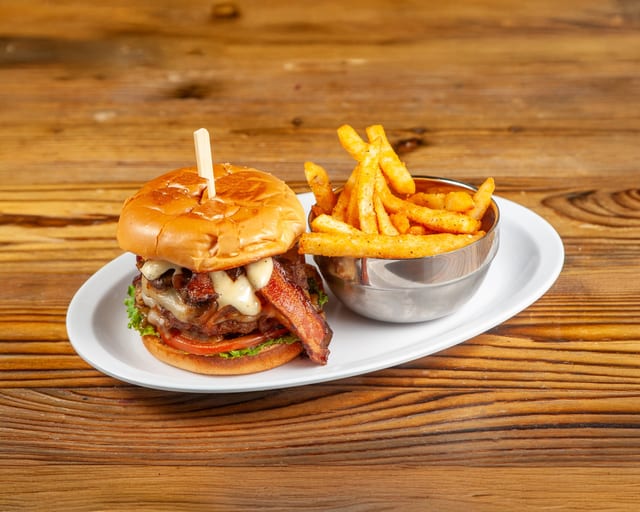 Mushroom Swiss Burger.